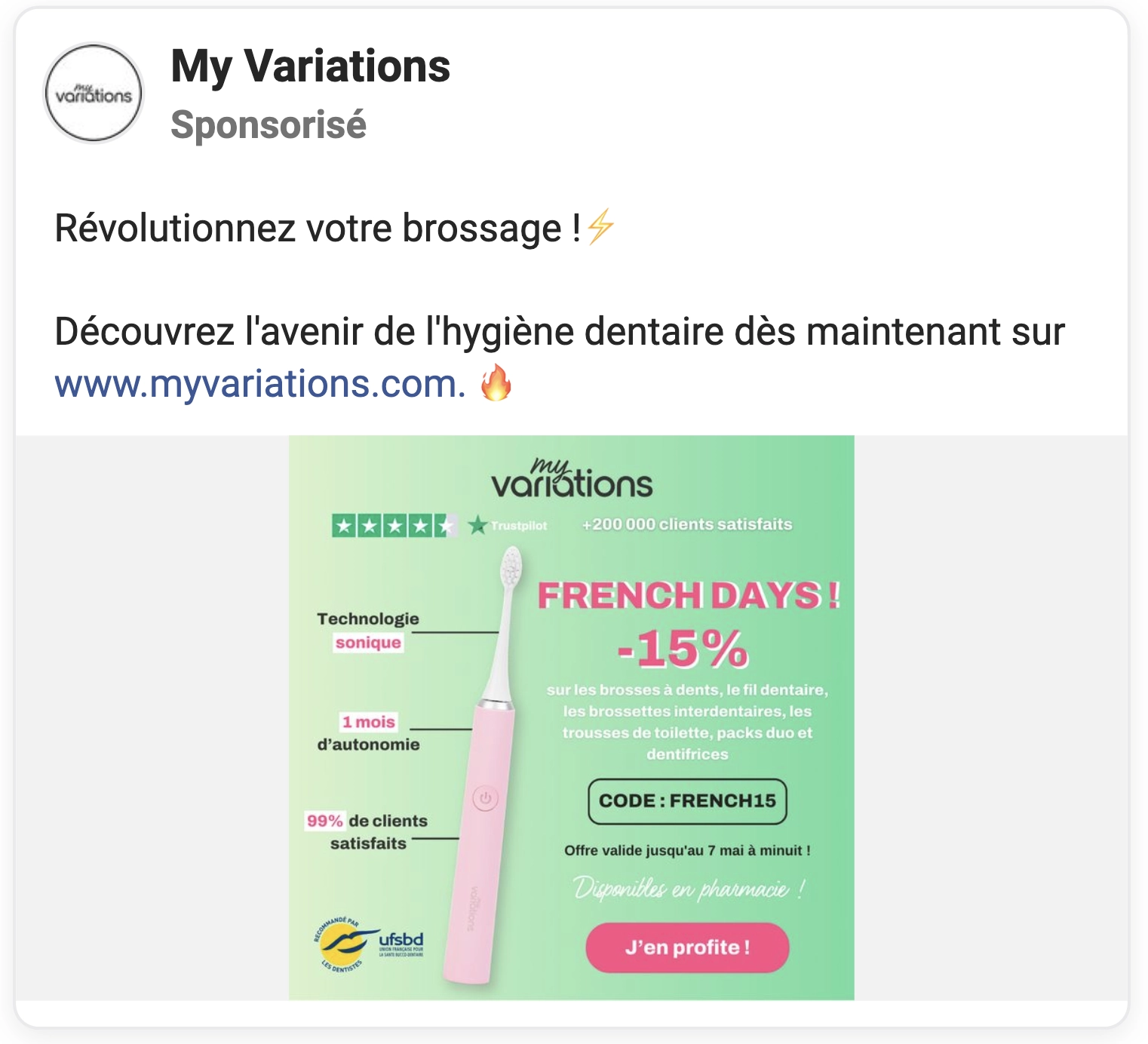 exemple publicité offre promo