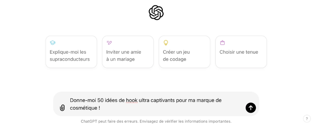 ChatGPT, l'outil gratuit pour facebook ads